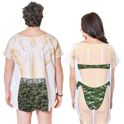 LA Imprints Fantasy Coverup Camo Couple's Bikini Bathing Suit Coverup T-Shirt