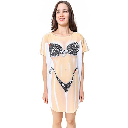 LA Imprints Fantasy Coverup Pirate Bikini Body Coverup T-Shirt