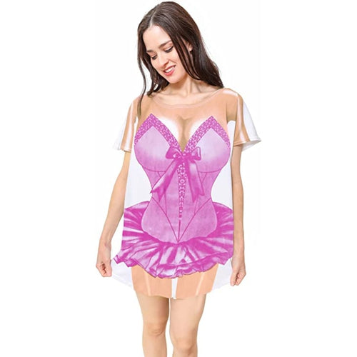 LA Imprints Fantasy Coverup Ballerina Bikini Body Coverup T-Shirt