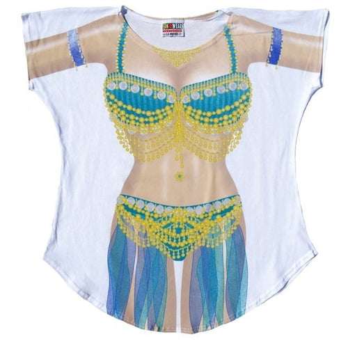 LA Imprints Fantasy Coverup Belly Dancer Bikini Body Coverup T-Shirt - LA Imprints Regular LA Imprints Fantasy Coverup Belly Dancer Bikini Body Coverup T-Shirt - LA Imprints Regular