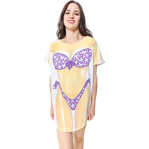 LA Imprints Fantasy Coverup Butterfly Bikini Body Coverup T-Shirt