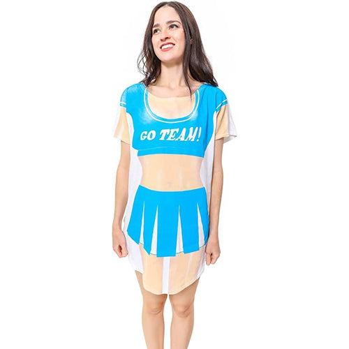LA Imprints Fantasy Coverup Cheerleader Bikini Body Coverup T-Shirt