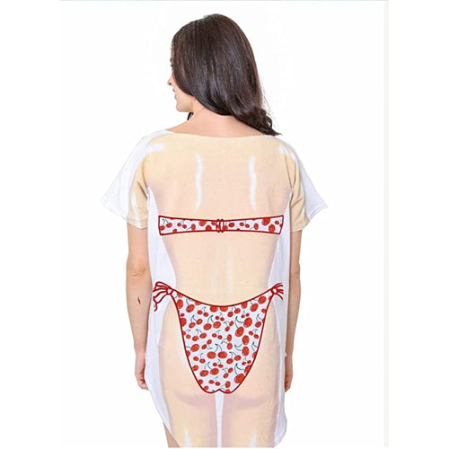 LA Imprints Fantasy Coverup Cherry Bikini Body Coverup T-Shirt - LA IMPRINTS