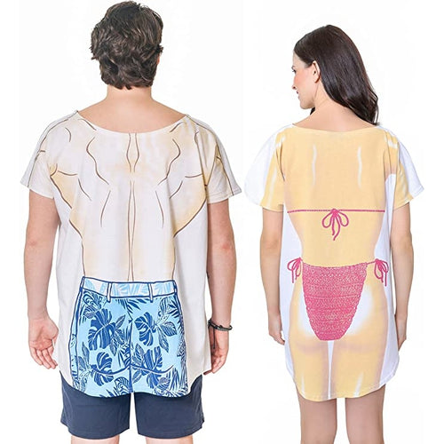 LA Imprints Fantasy Coverup Classic Couple's Bikini Bathing Suit Coverup T-Shirt