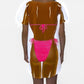 LA Imprints Fantasy Coverup Dark Skin Fuchsia Macrame Bikini Body Coverup T-Shirt