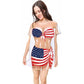 LA Imprints Fantasy Coverup Flag Sarong Bikini Body Coverup T-Shirt