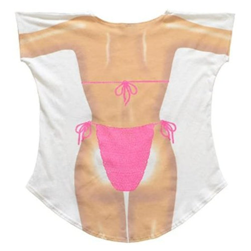 LA Imprints Fantasy Coverup Fuchsia Macrame Bikini Body Coverup T