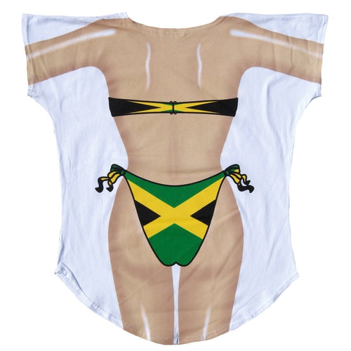 LA Imprints Fantasy Coverup Jamaican Girl Body Coverup T-Shirt