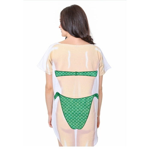 LA Imprints Fantasy Coverup Mermaid Bikini Body Coverup T-Shirt