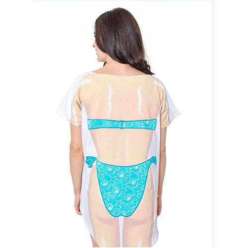 LA Imprints Fantasy Coverup Seafoam Sparkle Bikini Body Coverup T-Shirt