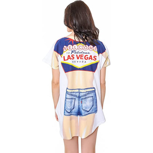 LA Imprints Fantasy Coverup Vegas Bikini Body Coverup T-Shirt